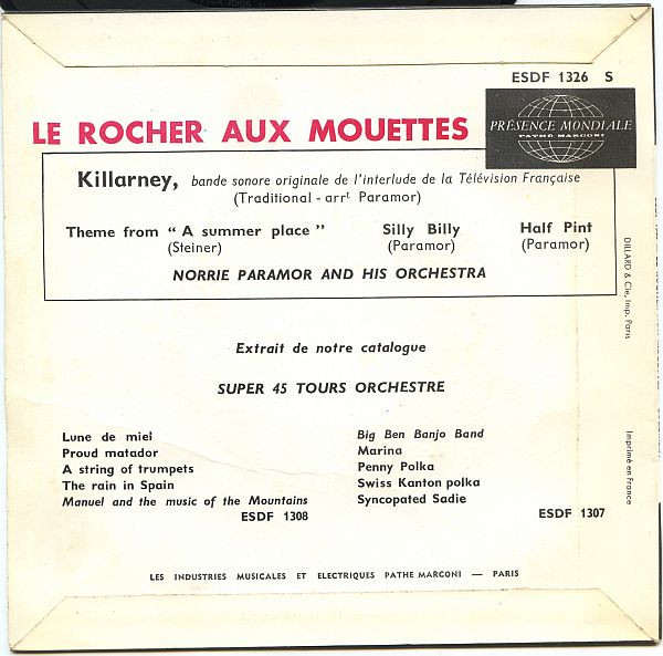 lataa albumi Norrie Paramor And His Orchestra - Le Rocher Aux Mouettes Killarney Bande Sonore Originale De Interlude