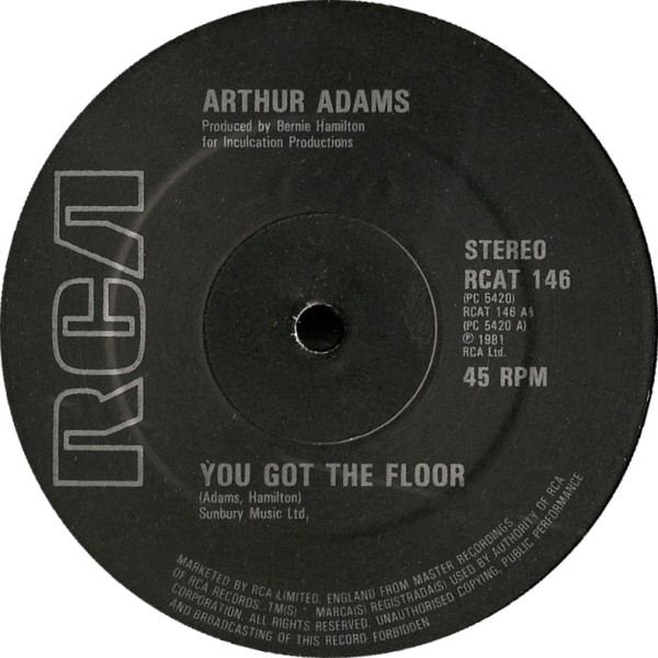 Arthur Adams – You Got The Floor (1981, Vinyl) - Discogs