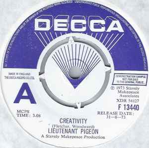 Lieutenant Pigeon - Creativity / Oxford Bags album cover