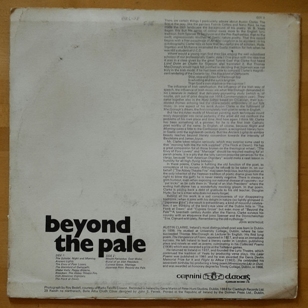 baixar álbum Austin Clarke - Beyond The Pale Austin Clarke Reads His Own Poetry