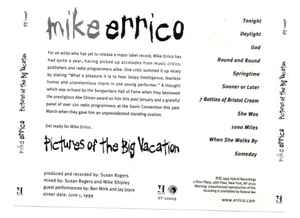 Mike Errico - Pictures Of The Big Vacation album cover