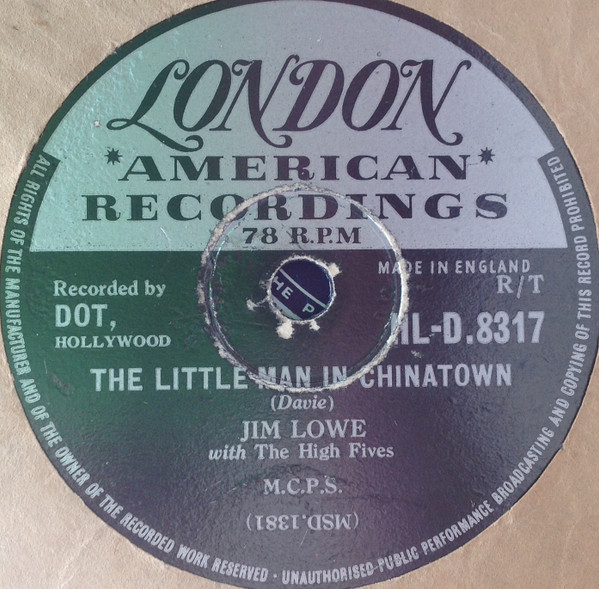 descargar álbum Jim Lowe With The High Fives - The Green Door The Little Man In China Town