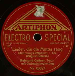 Raimund Gessner - Lieder, Die Die Mutter Sang album cover
