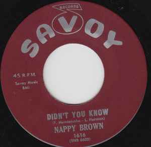 Nappy Brown - Didn't You Know album cover