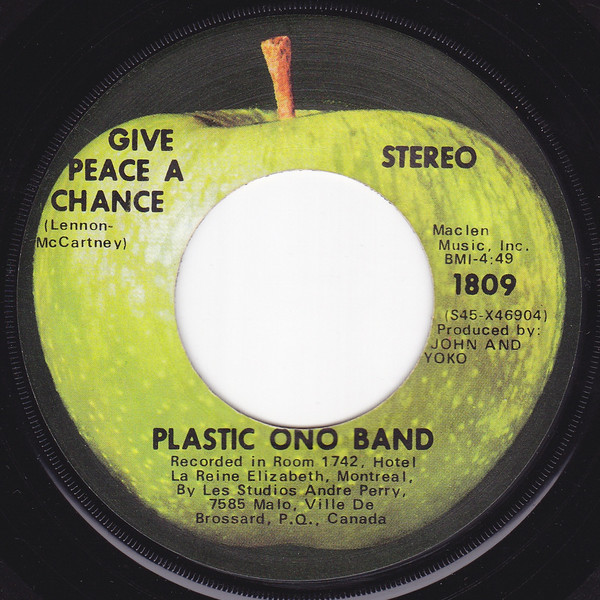 Plastic Ono Band – Give Peace A Chance (1969, Scranton, Vinyl