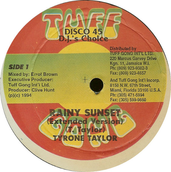 Tyrone Taylor - Rainy Sunset 