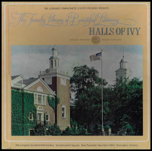 The Longines Symphonette Society Halls Of Ivy 1973 Vinyl