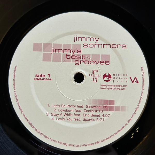 Jimmy Sommers – Jimmy's Best Grooves (2003, Vinyl) - Discogs