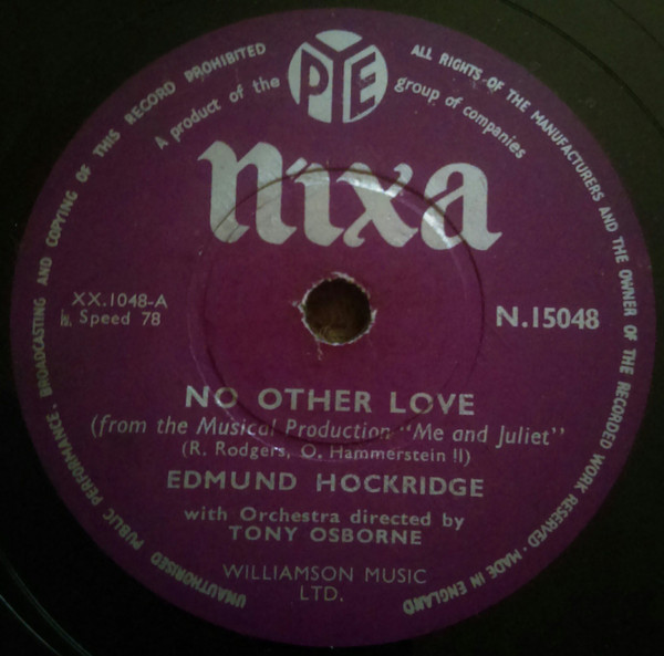 descargar álbum Edmund Hockridge - No Other Love This Same Heart