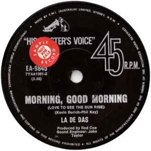 The La De Das - Morning, Good Morning (Love To See The Sun Rise) album cover