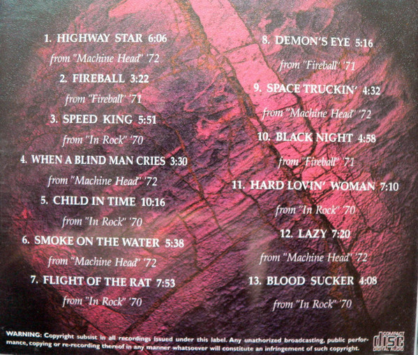 baixar álbum Deep Purple - Platinum 1 Greatest Hits 1970 72