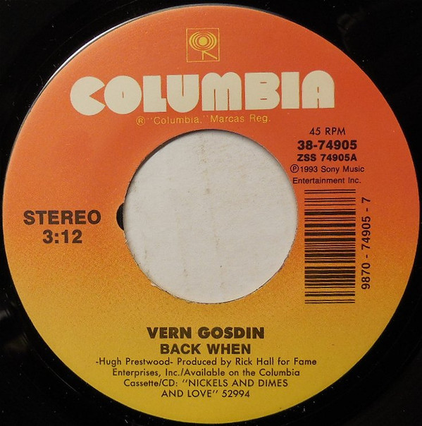 baixar álbum Vern Gosdin - Back When