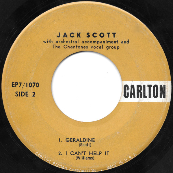 Album herunterladen Jack Scott And The Chantones - With Your Love
