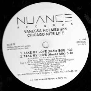 Vanessa Holmes - Take My Love album cover