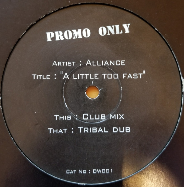 télécharger l'album Alliance - A Little To Fast