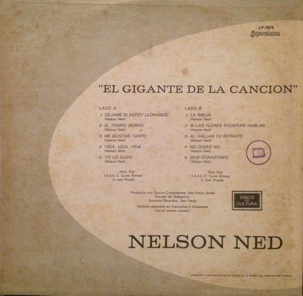 baixar álbum Nelson Ned - El Gigante De La Cancion