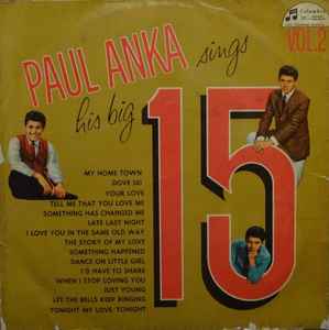 Paul Anka - Sings His Big 15 Vol.2 album cover