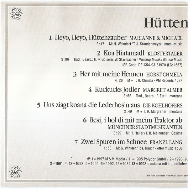 Album herunterladen Various - HüttenZauber