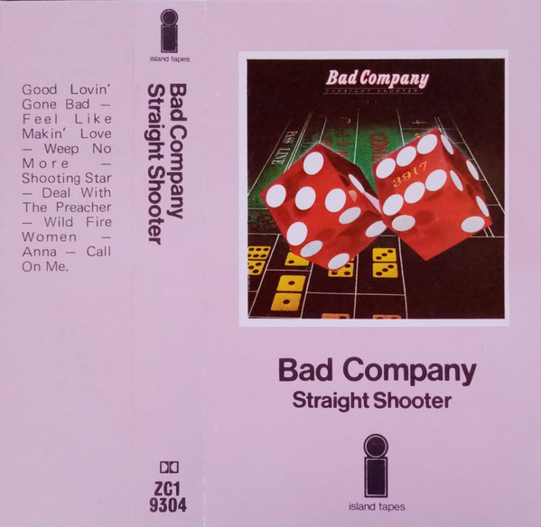 Bad Company – Straight Shooter (1975, Grey Shell, Cassette) - Discogs