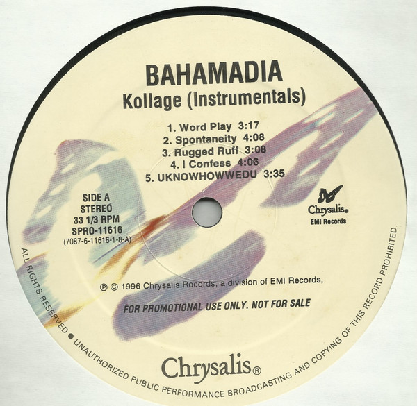 Bahamadia – Kollage (Instrumentals) (1996, Vinyl) - Discogs