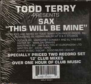 Todd Terry - This Will Be Mine album cover