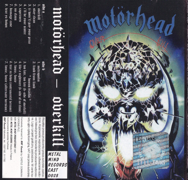 Motörhead – Overkill (1997, Cassette) - Discogs