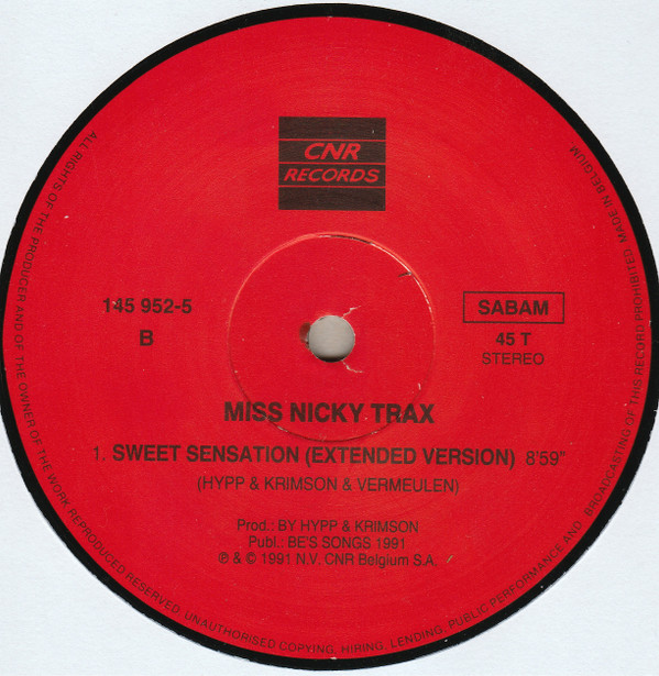 Album herunterladen Miss Nicky Trax - Sweet Sensation