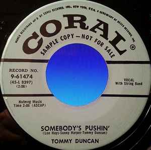 Tommy Duncan - Somebody's Pushin' album cover