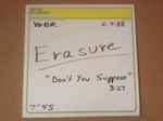Cover of Don't You Suppose, 1988-06-09, Acetate