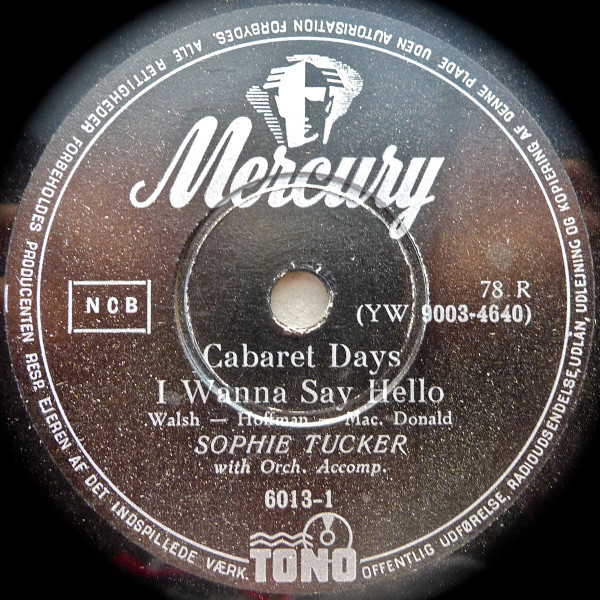 Album herunterladen Sophie Tucker - I Wanna Say Hello Some Of These Days