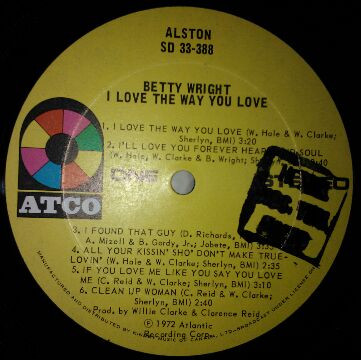 Betty Wright – I Love The Way You Love (1972, Vinyl) - Discogs