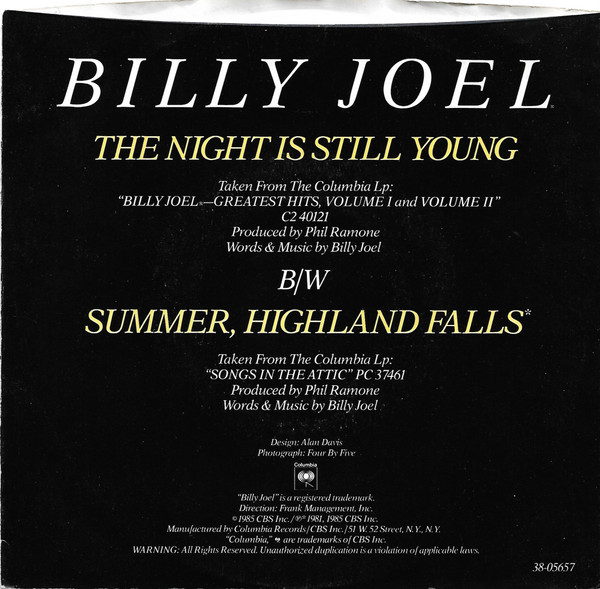 télécharger l'album Billy Joel - The Night Is Still Young