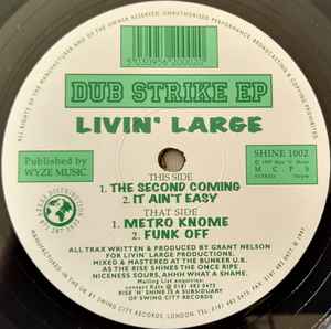 Livin' Large - Dub Strike EP album cover
