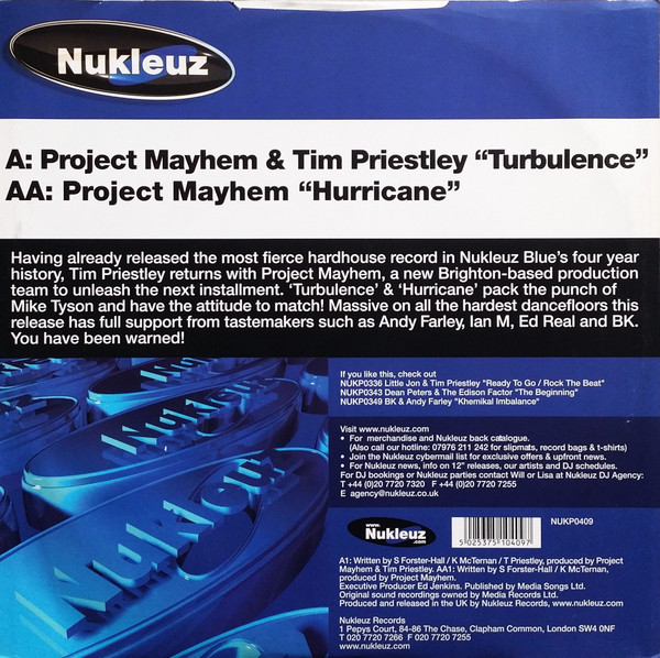 ladda ner album Project Mayhem & Tim Priestley - Turbulence Hurricane