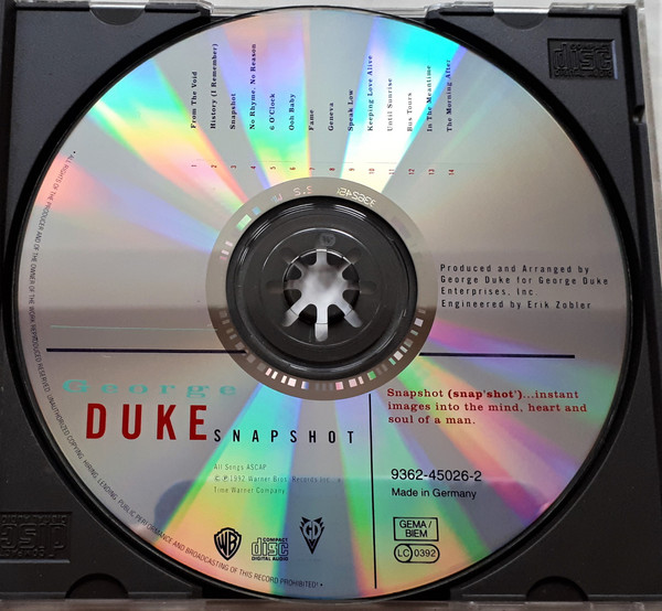 Album herunterladen George Duke - Snapshot