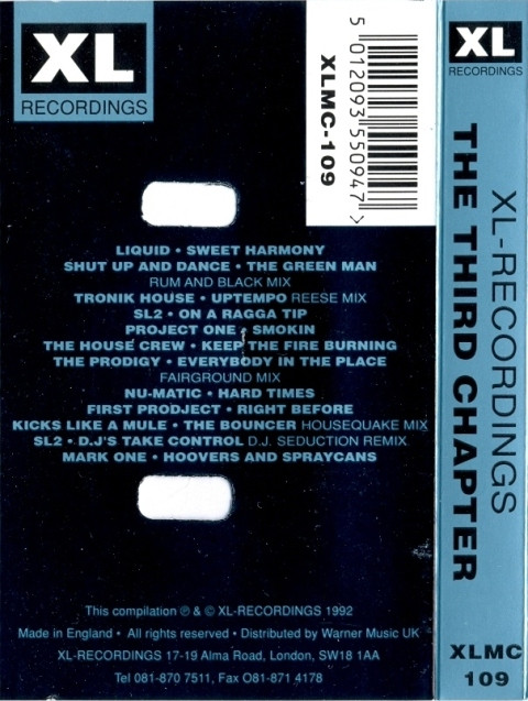 télécharger l'album Various - XL Recordings The Third Chapter Breakbeat House