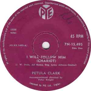 Petula Clark – I Will Follow Him (Chariot) (1963, Vinyl) - Discogs