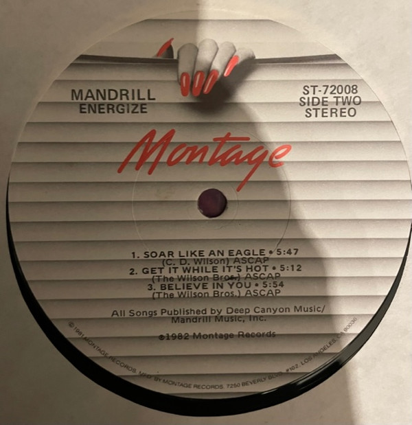 Mandrill - Energize | Montage Records (ST-72008) - 3