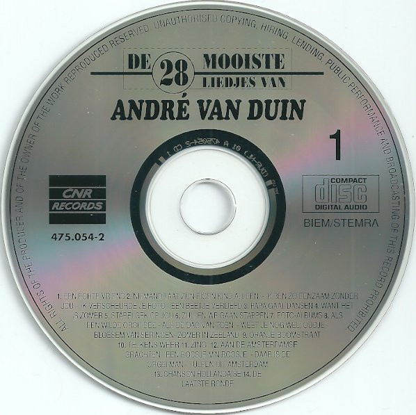 Album herunterladen André van Duin - De 28 Mooiste Liedjes Van André Van Duin