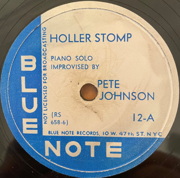 SP 78☆人気のBLUE NOTE☆12 A:HOLLER STOMP☆12-B:YOU DON´T KNOW MY 