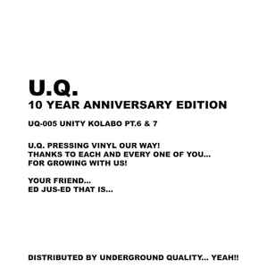 Various - Unity Kolabo Pt 6 & 7 album cover