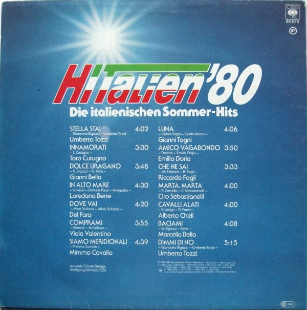 ladda ner album Various - Hitalien80 Die Italienischen Sommer Hits