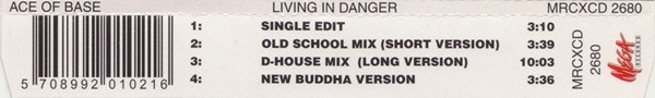 descargar álbum Ace Of Base - Living In Danger