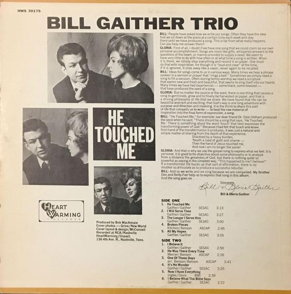 télécharger l'album Download The Bill Gaither Trio - He Touched Me album
