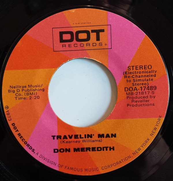 Album herunterladen Don Meredith - Travelin Man