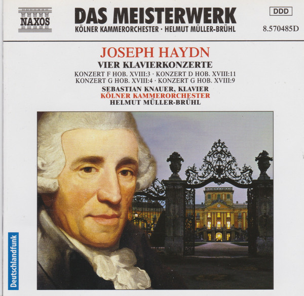 last ned album Haydn Sebastian Knauer, Cologne Chamber Orchestra, Helmut MüllerBrühl - Vier Klavierkonzerte