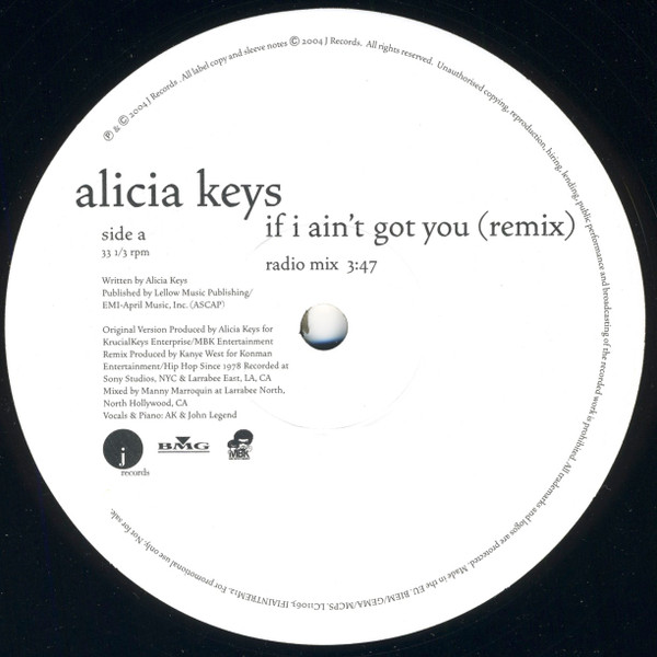 télécharger l'album Alicia Keys - If I Aint Got You Remix