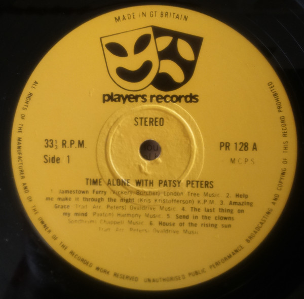 descargar álbum Patsy Peters - Time Alone With Patsy Peters