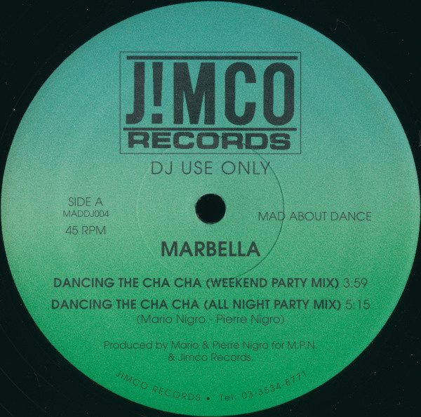 Marbella Dancing The Cha Cha Remix 1991 Vinyl Discogs