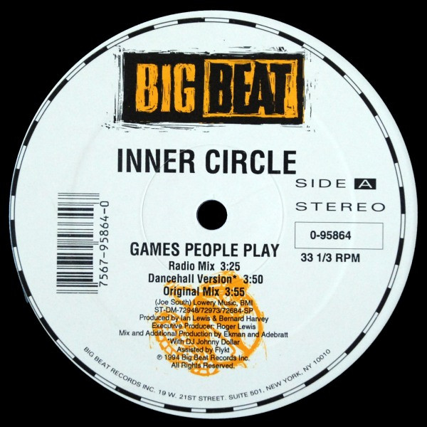 Inner Circle – Games People Play (1994, Vinyl) - Discogs